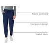 Hanes Women’s Scrubs Cargo Joggers, Healthcare Scrub Joggers for Women, Moisture Wicking(Athletic Navy)
