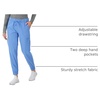 Hanes Women’s Scrubs Cargo Joggers, Healthcare Scrub Joggers for Women, Moisture Wicking(Ceil Blue 2)