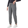 Hanes Women’s Scrubs Cargo Joggers, Healthcare Scrub Joggers for Women, Moisture Wicking(Ebony Heather)