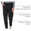 Hanes Women’s Scrubs Cargo Joggers, Healthcare Scrub Joggers for Women, Moisture Wicking(New Ebony)
