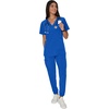 Hanes Women’s Scrubs Cargo Joggers, Healthcare Scrub Joggers for Women, Moisture Wicking(Royal Blue)