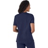 Hanes Women’s Scrubs Healthcare Top, Moisture-Wicking Stretch Scrub Shirts, Ribbed Back Panel(Athletic Navy)