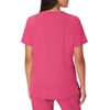 Hanes Women’s Scrubs Healthcare Top, Moisture-Wicking Stretch Scrub Shirts, Ribbed Back Panel(Fuchsia Pink)