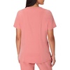 Hanes Women’s Scrubs Healthcare Top, Moisture-Wicking Stretch Scrub Shirts, Ribbed Back Panel(Rose Ranch Pink)