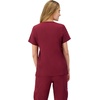 Hanes Women’s Scrubs Healthcare Top, Moisture-Wicking Stretch Scrub Shirts, Ribbed Side Panels(Afternoon Burgundy)