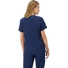 Hanes Women’s Scrubs Healthcare Top, Moisture-Wicking Stretch Scrub Shirts, Ribbed Side Panels(Athletic Navy)