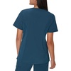 Hanes Women’s Scrubs Healthcare Top, Moisture-Wicking Stretch Scrub Shirts, Ribbed Side Panels(Caribbean Blue)