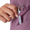 Hanes Women’s Scrubs Healthcare Top, Moisture-Wicking Stretch Scrub Shirts, Ribbed Side Panels(Purple Mauve)