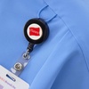 Hanes Women’s Scrubs Healthcare Top with Mandarin Collar, Moisture-Wicking Stretch Scrub Shirt(Ceil Blue 2)