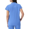 Hanes Women’s Scrubs Healthcare Top with Mandarin Collar, Moisture-Wicking Stretch Scrub Shirt(Ceil Blue 2)