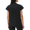 Hanes Women’s Scrubs Healthcare Top with Mandarin Collar, Moisture-Wicking Stretch Scrub Shirt(New Ebony)