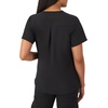 Hanes Women’s Scrubs Healthcare Top with V-Neckline, Moisture-Wicking Stretch Scrub Shirts(New Ebony)