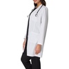 Hanes Women’s Scrubs Lab Coat, Healthcare Lab Coat, Scrubs Jacket With Pockets, Soil & Water Resistant(Marble White)