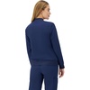 Hanes Women’s Scrubs Zip-Up Bomber Jacket(Athletic Navy)