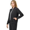 Hanes Women’s Scrubs Zip-Up Bomber Jacket(New Ebony)