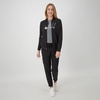 Hanes Women’s Scrubs Zip-Up Bomber Jacket(New Ebony)