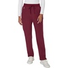 Hanes Women’s Comfort Fit Scrub Pants, Moisture-Wicking Healthcare Scrubs for Women, 3 Pockets(Afternoon Burgundy)