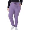 Hanes Women’s Comfort Fit Scrub Pants, Moisture-Wicking Healthcare Scrubs for Women, 3 Pockets(Soft Plum)