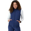 Hanes Women’s Comfort Fit Scrubs Healthcare Vest, Moisture-Wicking Stretch Scrubs Vest for Women(Athletic Navy)