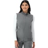 Hanes Women’s Comfort Fit Scrubs Healthcare Vest, Moisture-Wicking Stretch Scrubs Vest for Women(Ebony Heather)