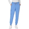 Hanes Women’s Scrub Joggers, Comfort Fit Healthcare Pants for Women, Moisture-Wicking Medical Scrubs with Odor Control(Ceil Blue 2)