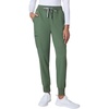 Hanes Women’s Scrub Joggers, Comfort Fit Healthcare Pants for Women, Moisture-Wicking Medical Scrubs with Odor Control(Green Moss)