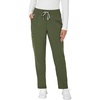 Hanes Women’s Scrub Pants, Comfort Fit Healthcare Pants for Women, Moisture-Wicking Medical Scrubs(Green Moss)