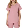Hanes Women’s Scrub Top – Premium Stretch V-Neck Healthcare Top(Pink Mauve)