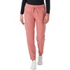 Hanes Women’s Scrubs Cargo Joggers, Healthcare Scrub Joggers for Women, Moisture Wicking(Rose Ranch Pink)
