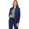 Hanes Women’s Scrubs Zip-Up Bomber Jacket(Athletic Navy)
