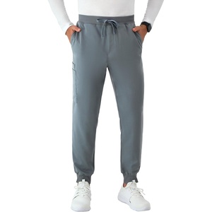 Hanes Men’s Scrubs Healthcare Joggers, Scrub Joggers for Men, Moisture-Wicking & Odor Control, Multiple Pockets(Slate Grey)