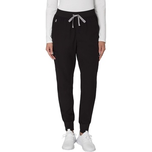 Hanes Women’s Scrub Joggers, Comfort Fit Healthcare Pants for Women, Moisture-Wicking Medical Scrubs with Odor Control(New Ebony)