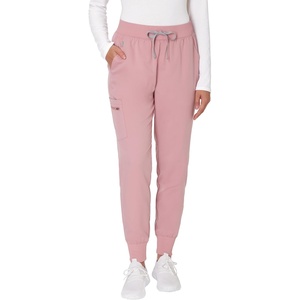 Hanes Women’s Scrub Joggers, Comfort Fit Healthcare Pants for Women, Moisture-Wicking Medical Scrubs with Odor Control(Pink Mauve)