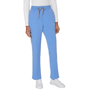 Hanes Women’s Scrub Pants, Comfort Fit Healthcare Pants for Women, Moisture-Wicking Medical Scrubs(Ceil Blue 2)