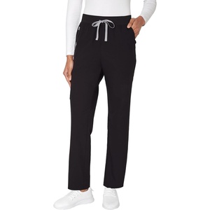 Hanes Women’s Scrub Pants, Comfort Fit Healthcare Pants for Women, Moisture-Wicking Medical Scrubs(New Ebony)