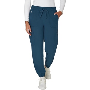 Hanes Women’s Scrubs Cargo Joggers, Healthcare Scrub Joggers for Women, Moisture Wicking(Caribbean Blue)