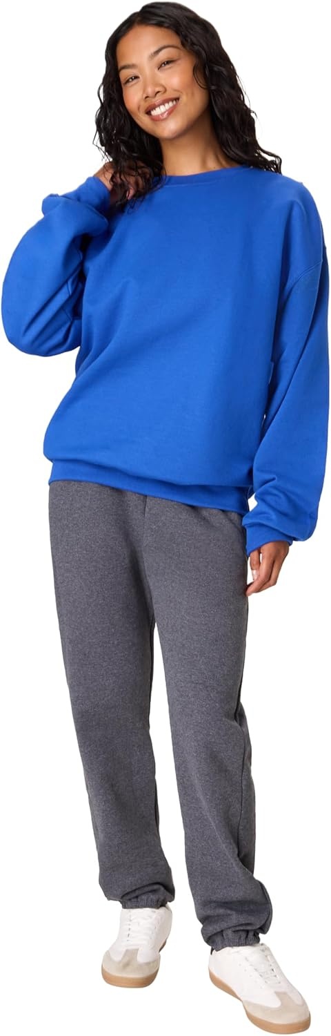 image:imageHanes Mens Ultimate Sweatshirt Heavyweight Fleece Sweatshirt Crewneck Pullover for MenDeep Royal