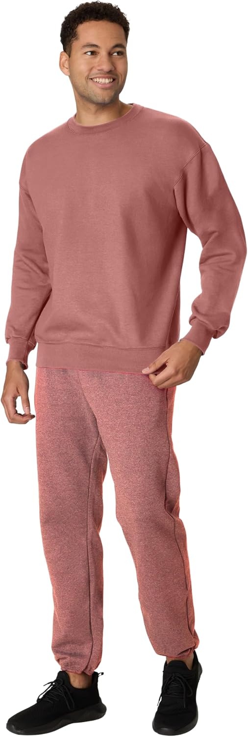 image:imageHanes Mens Ultimate Sweatshirt Heavyweight Fleece Sweatshirt Crewneck Pullover for MenMauve