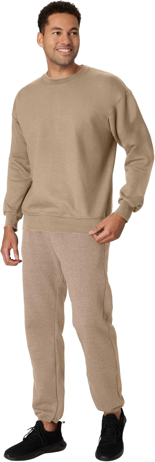 image:imageHanes Mens Ultimate Sweatshirt Heavyweight Fleece Sweatshirt Crewneck Pullover for MenPebble