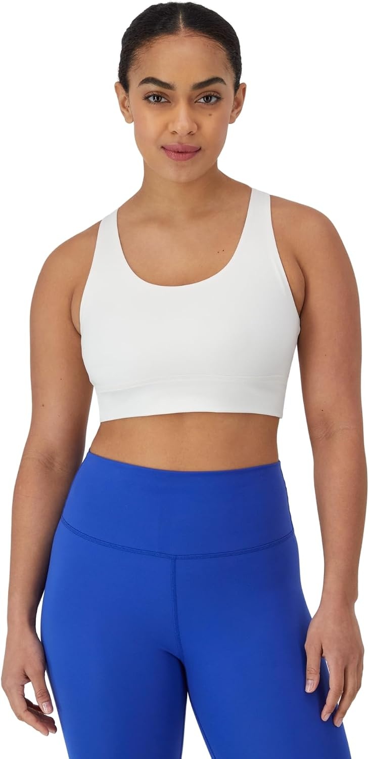 image:imageHanes Womens Sports Bra Moves Racerback Crop Top StretchWhite