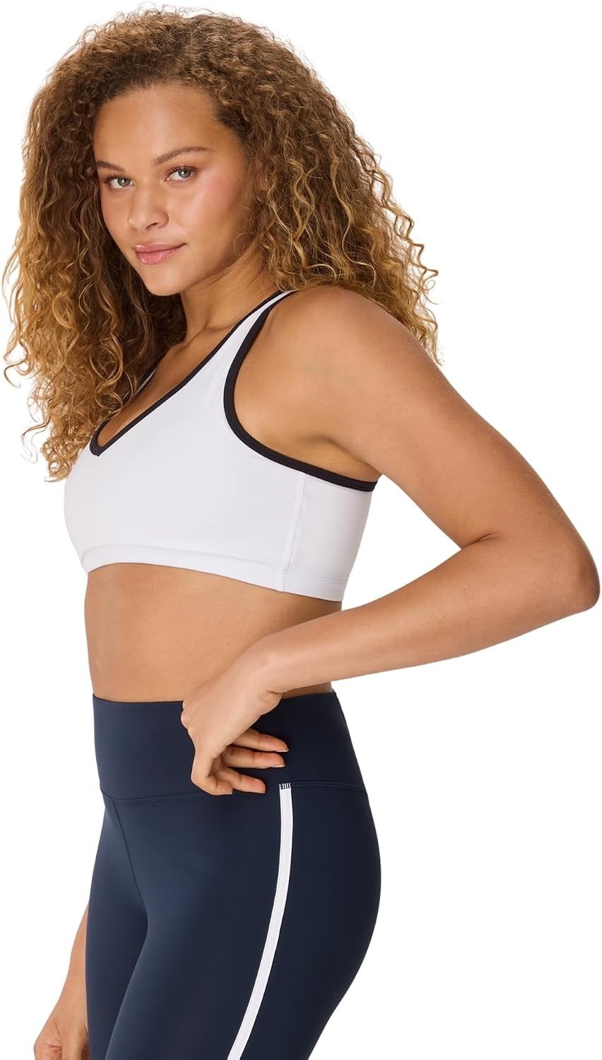 image:imageHanes Womens Sports Bra Moves Racerback Crop Top StretchWhite