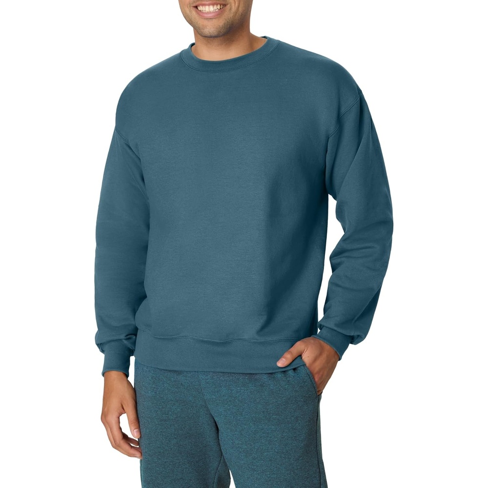 image:imageHanes Mens Ultimate Sweatshirt Heavyweight Fleece Sweatshirt Crewneck Pullover for MenCactus