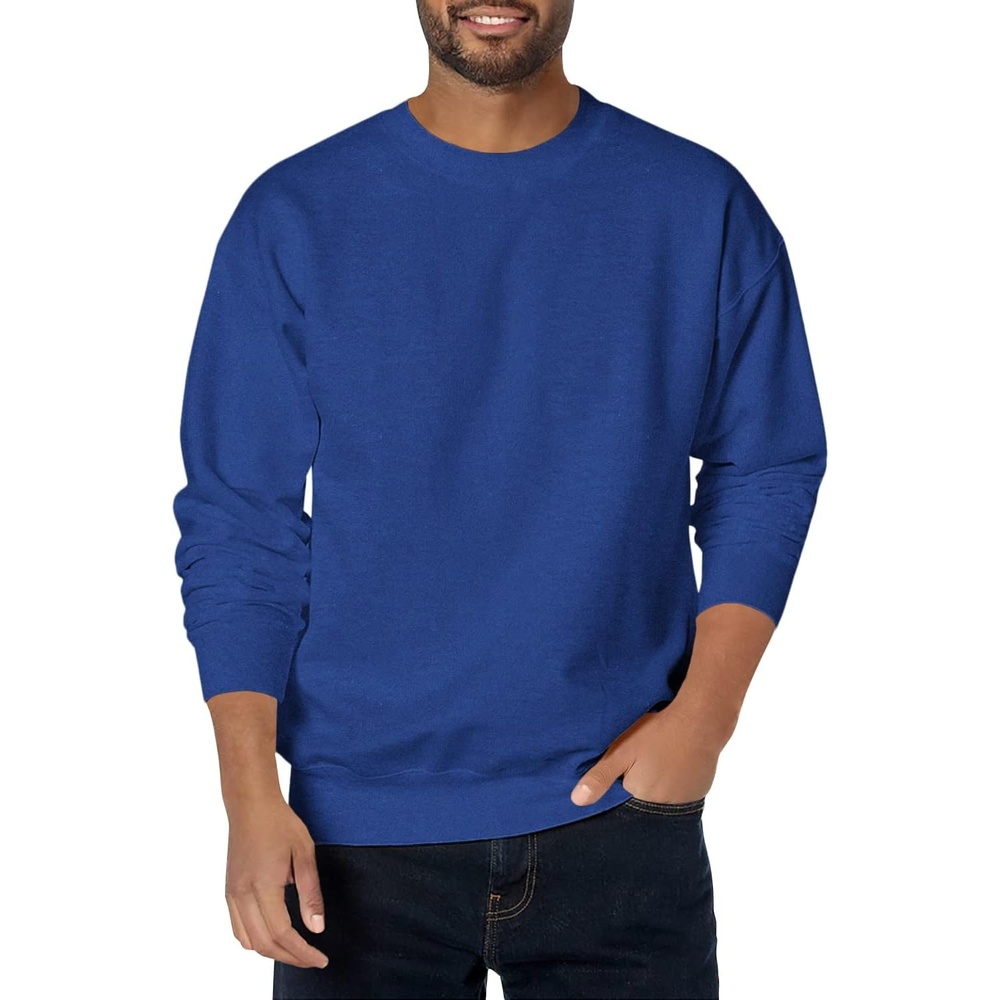 image:imageHanes Mens Ultimate Sweatshirt Heavyweight Fleece Sweatshirt Crewneck Pullover for MenDeep Royal