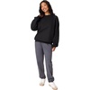 Hanes Men’s Ultimate Sweatshirt, Heavyweight Fleece Sweatshirt, Crewneck Pullover for Men(Black)