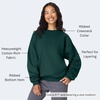 Hanes Men’s Ultimate Sweatshirt, Heavyweight Fleece Sweatshirt, Crewneck Pullover for Men(Deep Forest)
