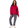 Hanes Men’s Ultimate Sweatshirt, Heavyweight Fleece Sweatshirt, Crewneck Pullover for Men(Deep Red)
