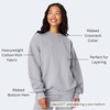 Hanes Men’s Ultimate Sweatshirt, Heavyweight Fleece Sweatshirt, Crewneck Pullover for Men(Light Steel)