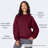 Hanes Men’s Ultimate Sweatshirt, Heavyweight Fleece Sweatshirt, Crewneck Pullover for Men(Maroon)