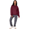 Hanes Men’s Ultimate Sweatshirt, Heavyweight Fleece Sweatshirt, Crewneck Pullover for Men(Maroon)