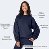 Hanes Men’s Ultimate Sweatshirt, Heavyweight Fleece Sweatshirt, Crewneck Pullover for Men(Navy)